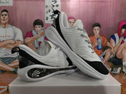 White and Black Basketball Sneakers