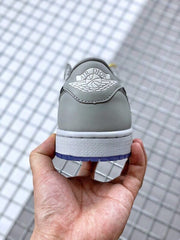 Dior x Air Jordan 1 Low Grey White Blue CN8608-002