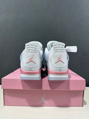 Air Jordan 4 Retro White Pink Green Sneakers IB7068-100