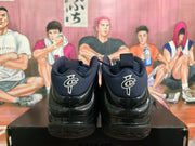 Nike Black Navy Foamposite-Style Basketball Sneakers