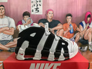 Nike Air More Uptempo Sneakers White Black Red