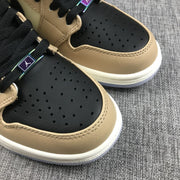 Jordan 1 High Premium WMNS Beige Black Sneakers AH7389-003