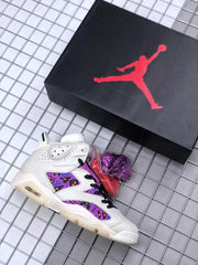 Jordan Air Jordan 6 Quai 54 Sneakers White Purple