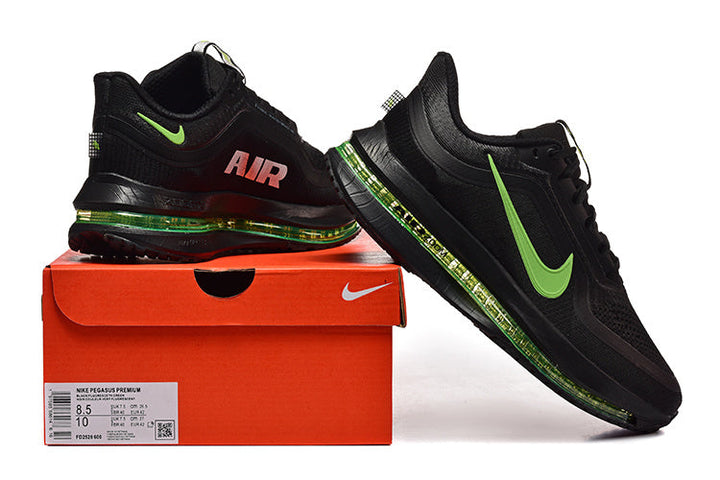 Nike Pegasus Premium Black and Volt Running Shoes