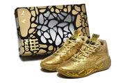 Puma 878-10 Basketball Sneakers Gold
